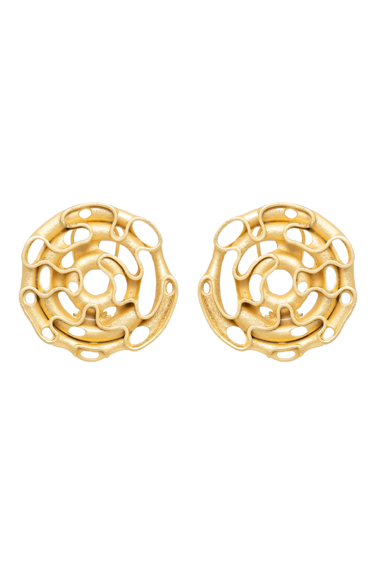 Minimal Luxe Gold Stud Earrings