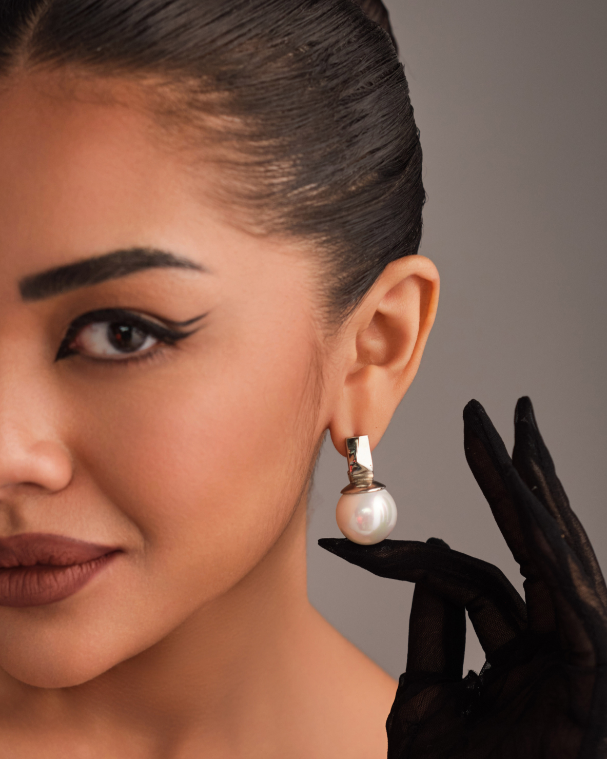 Chrome Drop Earrings