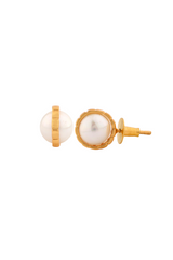 Empire Mini Pearl Stud Earrings