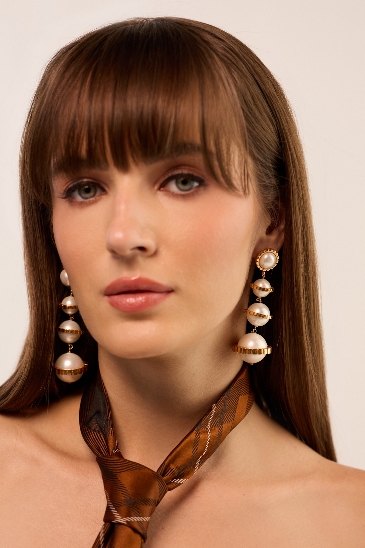 Reign Pearl Drop Statement Earrings