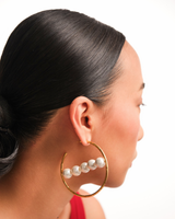 Pearl Orbit Hoops