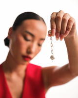 Pearl Trail Drop Earrings