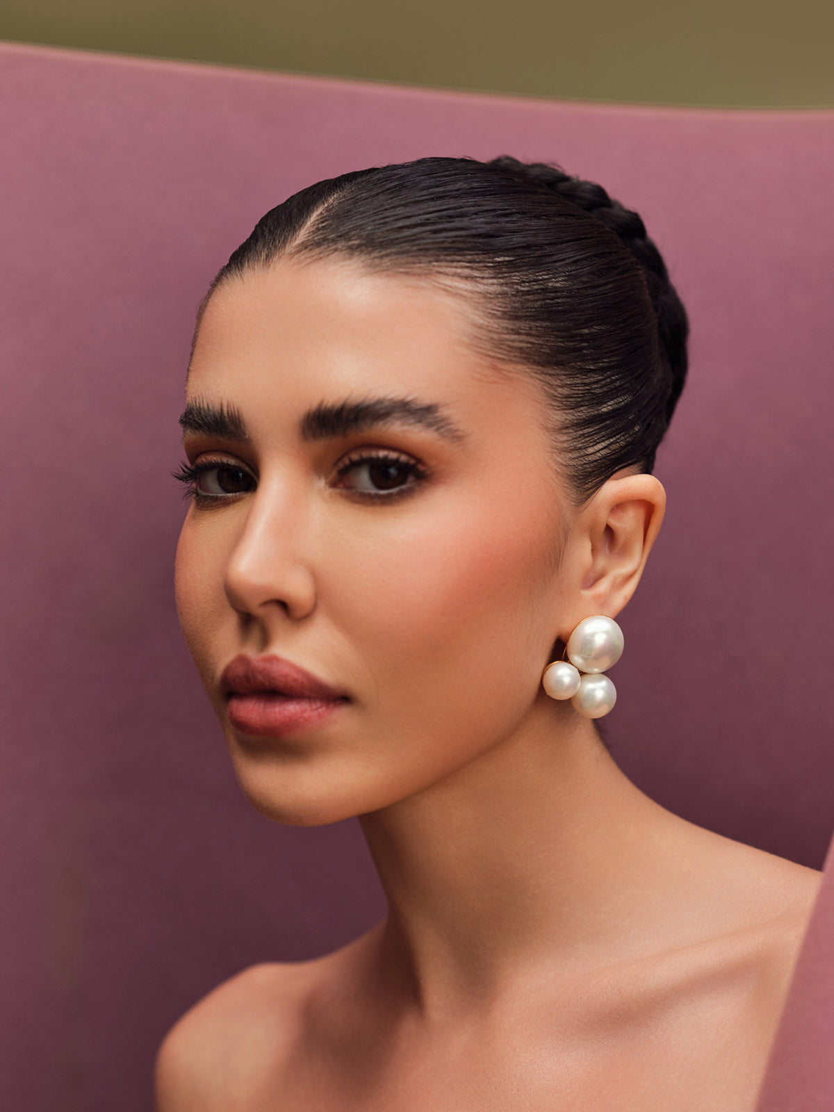 Trio Pearl Studs