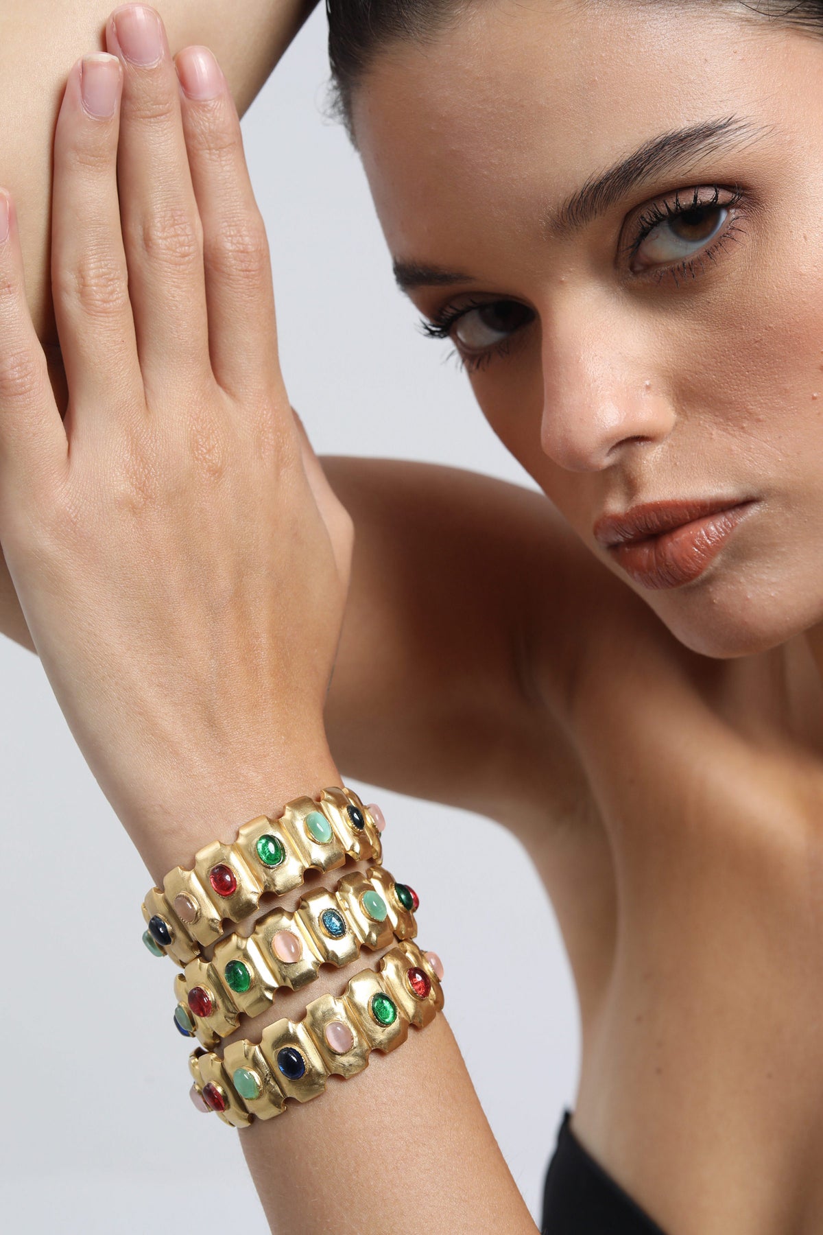 Byzantine Jewel Statement Bangles