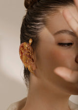 Golden Botanical Earcuffs