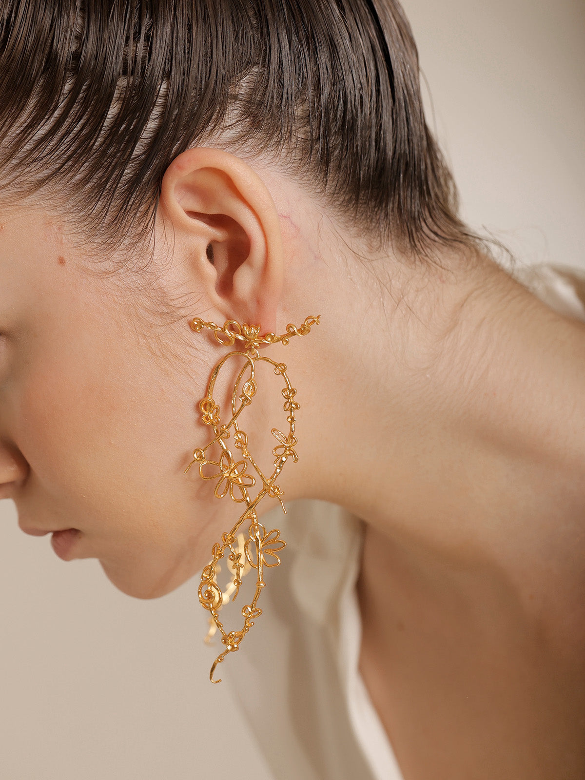 Fern Gold Earrings