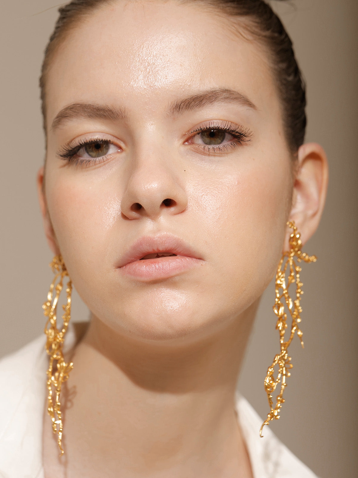 Fern Gold Earrings