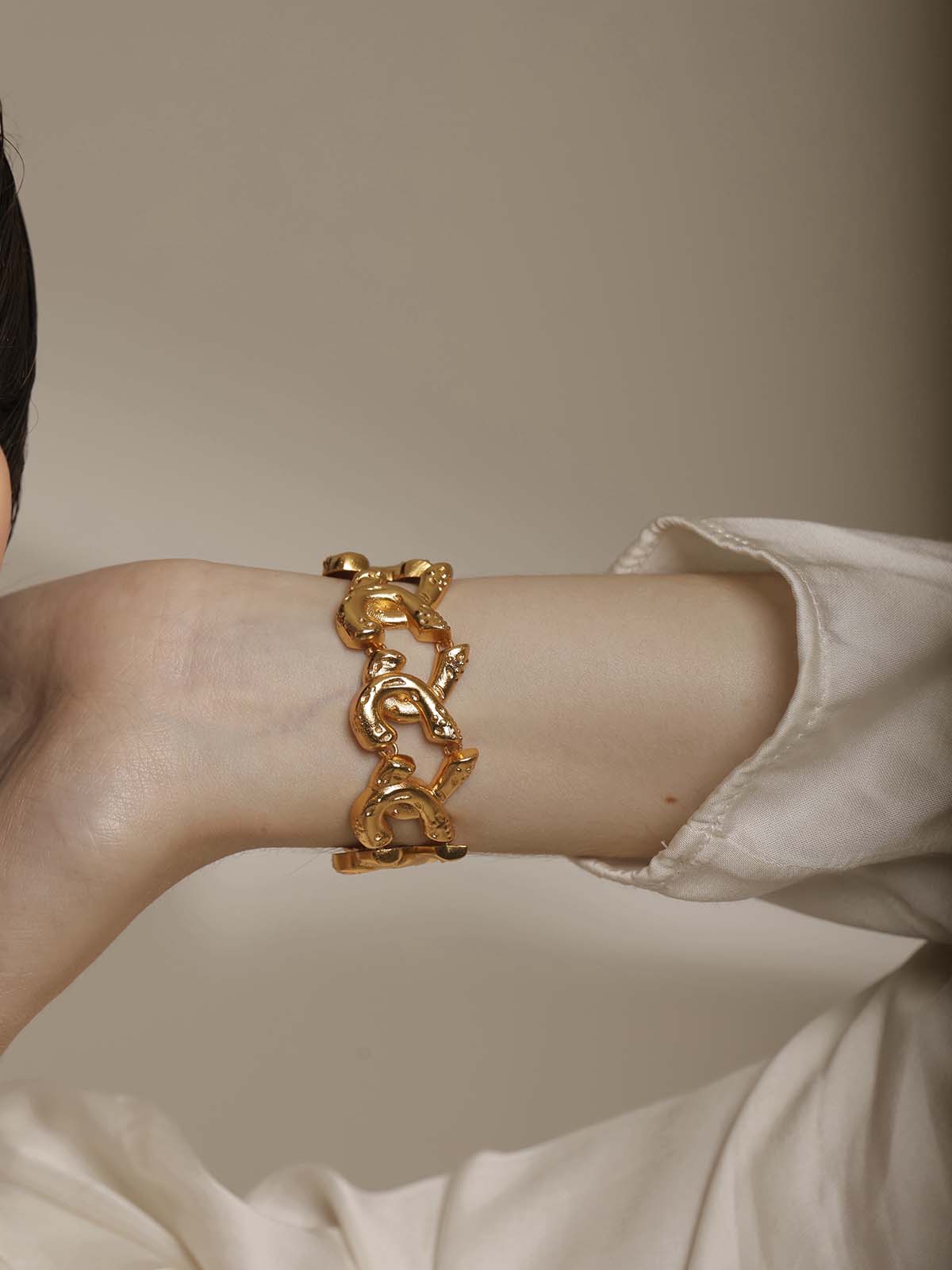 Interlocked Heart Bracelet