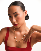 Minimalist Pearl Chain Necklace