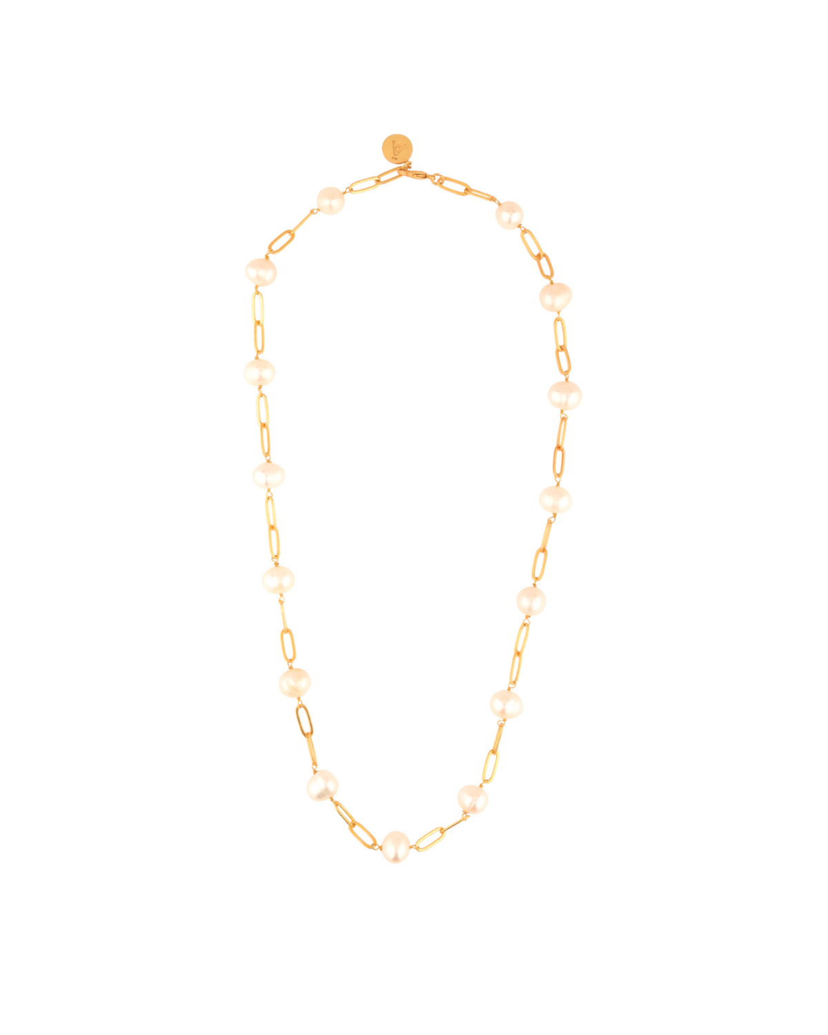 Minimalist Pearl Chain Necklace