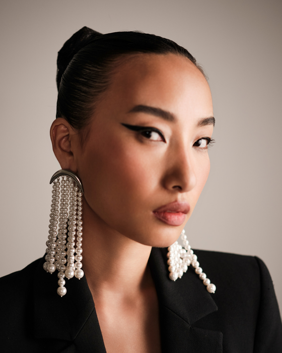 Waterfall Pearl Earrings