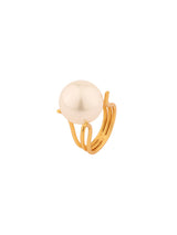 Solitaire Pearl Ring