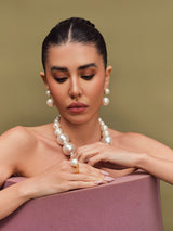 Solitaire Pearl Ring