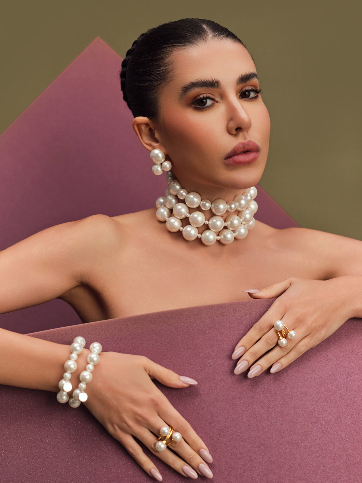 Trio Pearl Ring