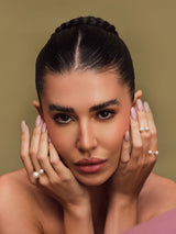 Triplet Pearl Ring Set