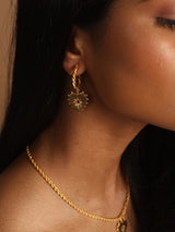 Rakulpreet Singh in Heart Thorn Earrings
