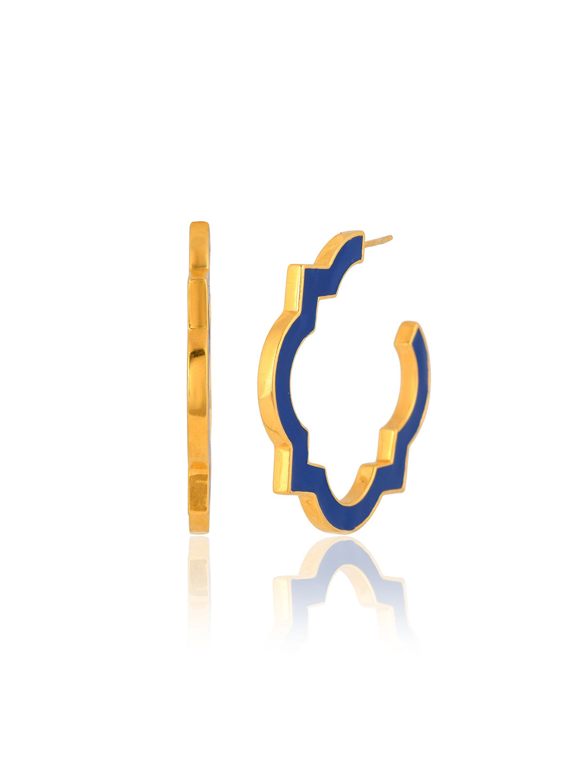 Half Open Blue Hoops