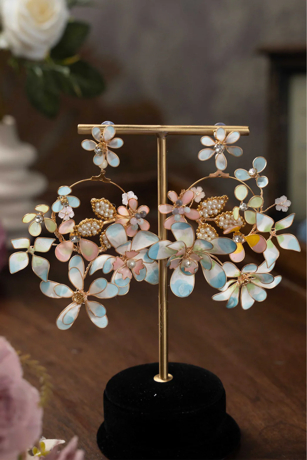 Rosy Whisper Danglers