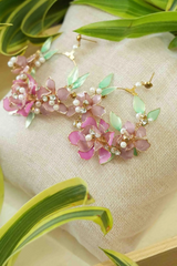 Cherry Blossom Resin Earrings