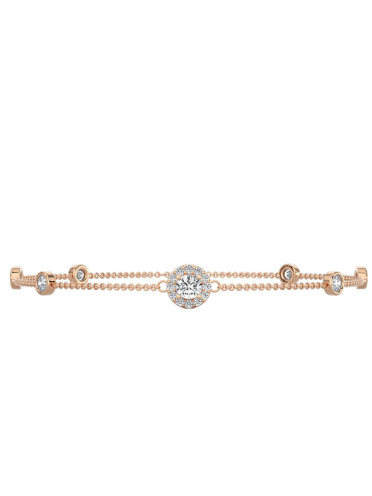 Classic Round Diamonds Bracelet