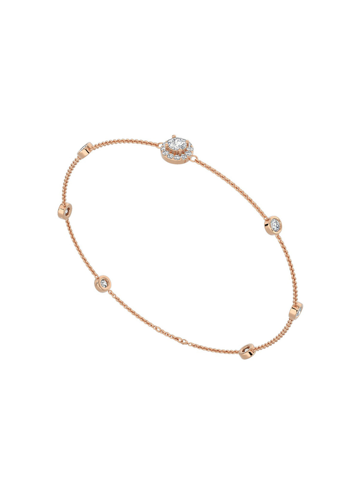 Classic Round Diamonds Bracelet