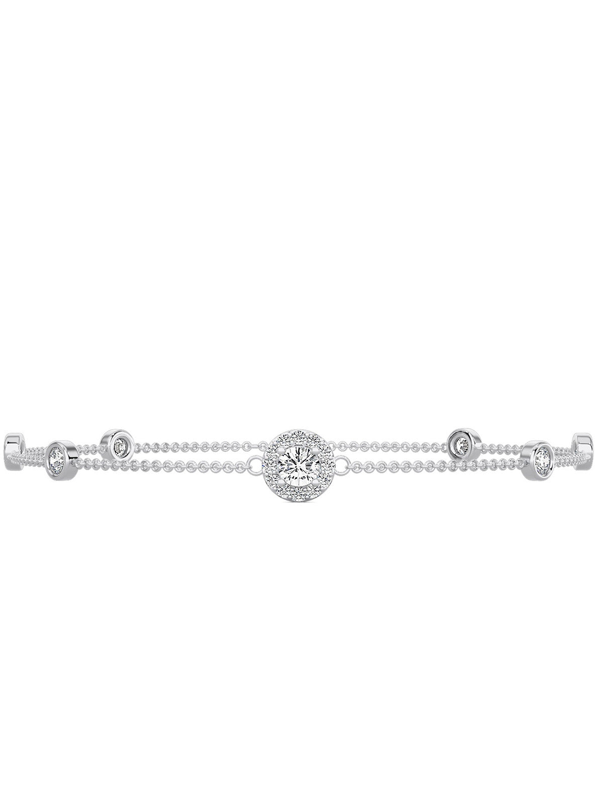 Classic Round Diamonds Bracelet