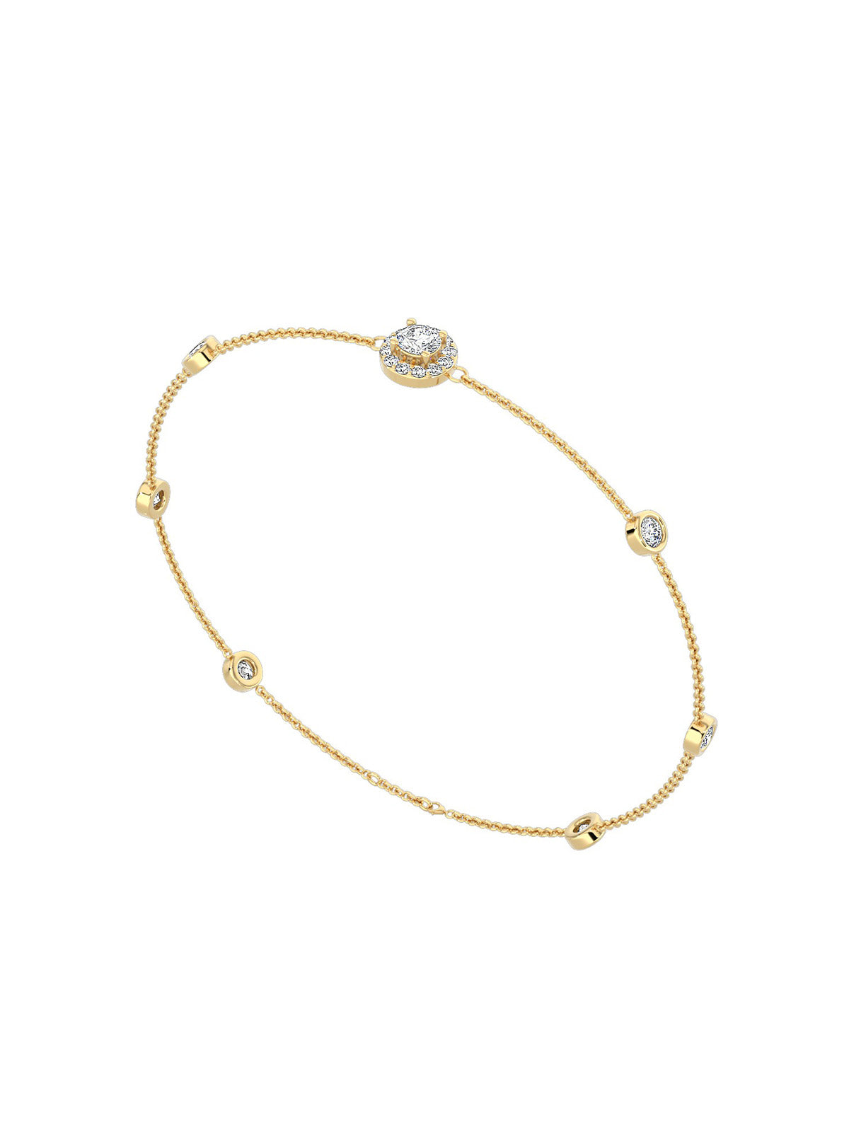 Classic Round Diamonds Bracelet