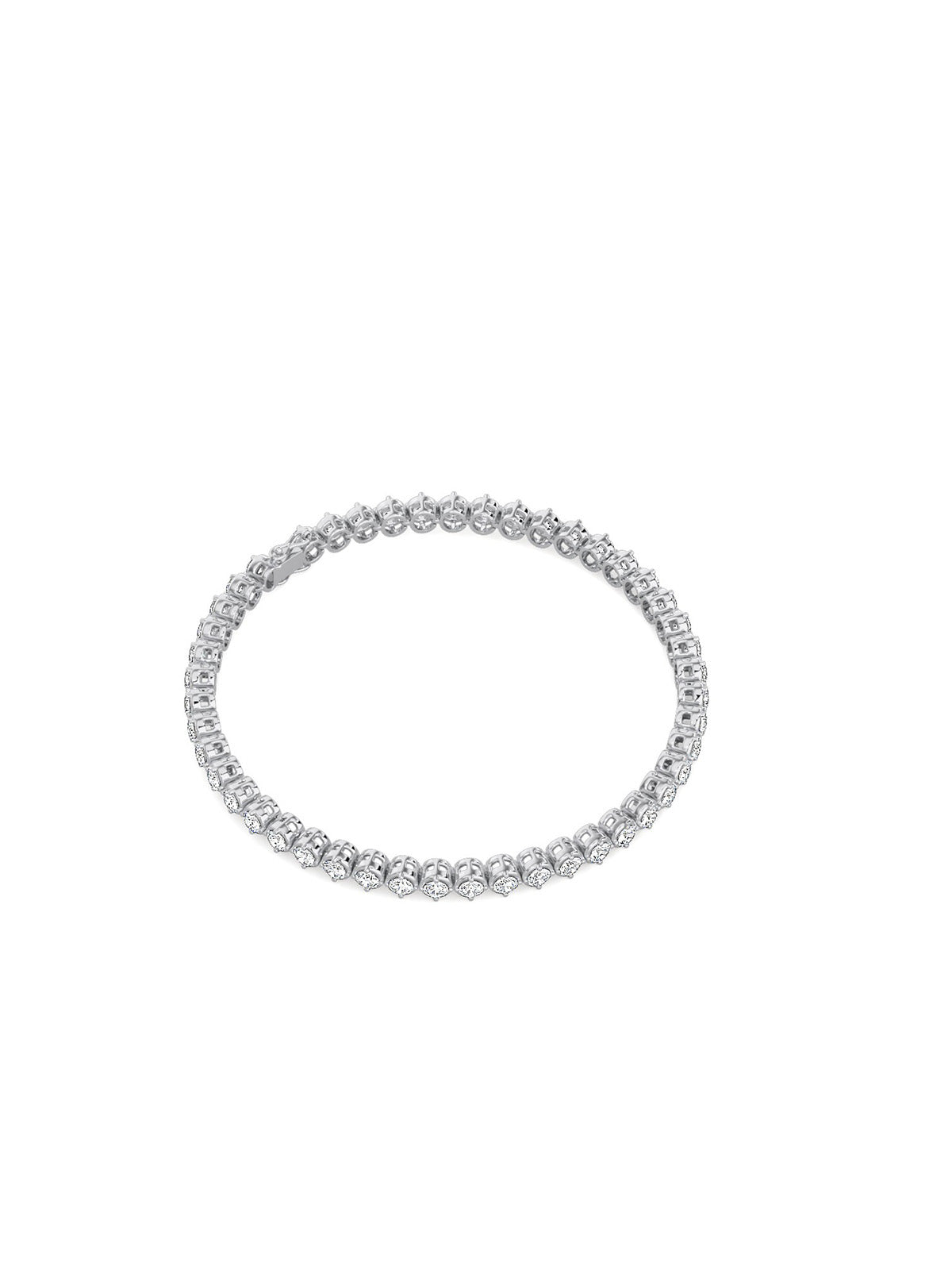 Round Bezel Tennis Bracelet
