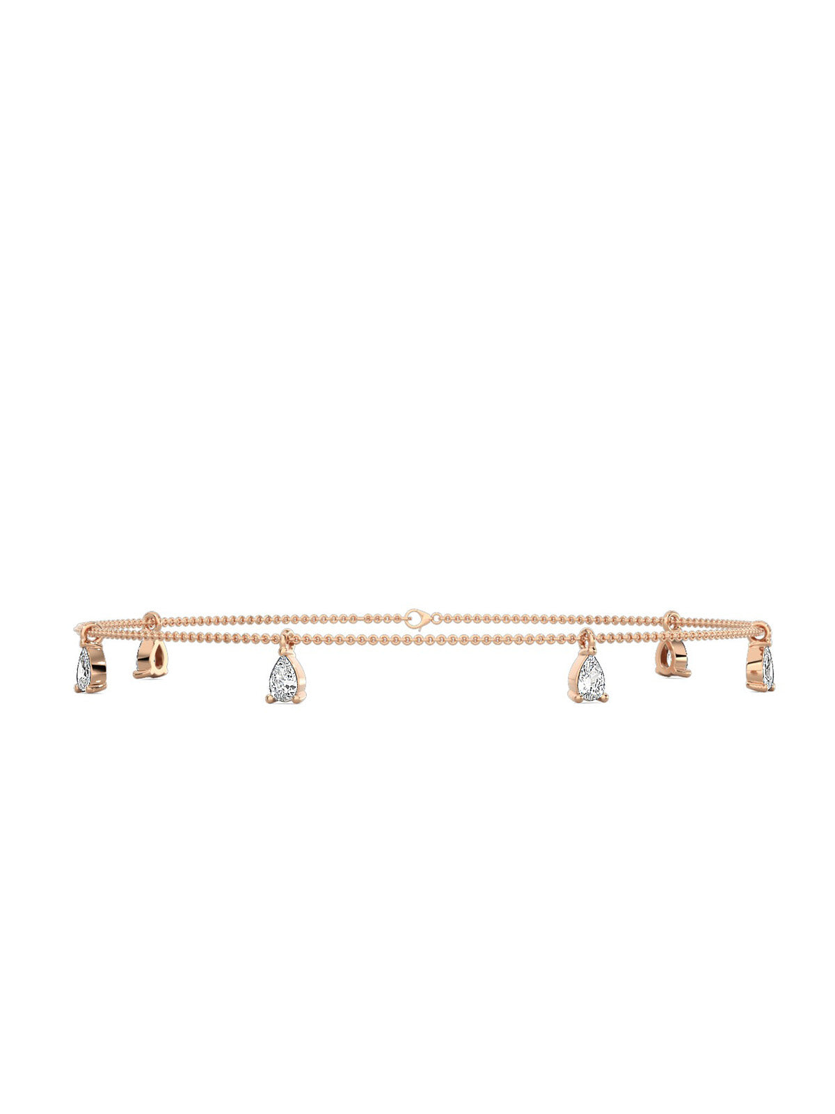 Drop Diamonds Tennis Bracelet