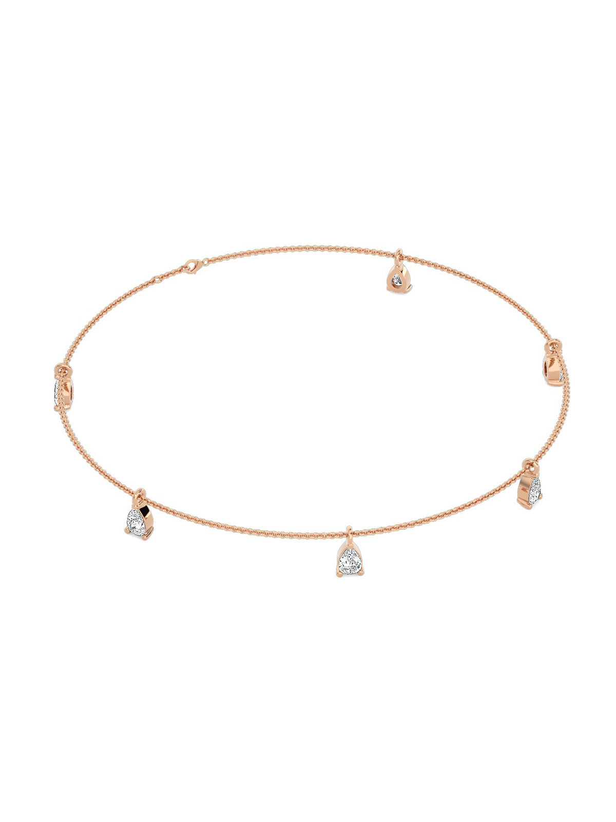 Drop Diamonds Tennis Bracelet