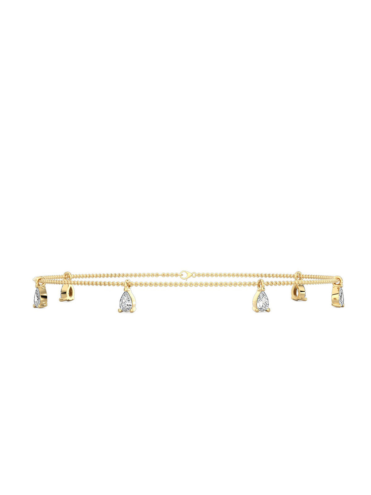 Drop Diamonds Tennis Bracelet