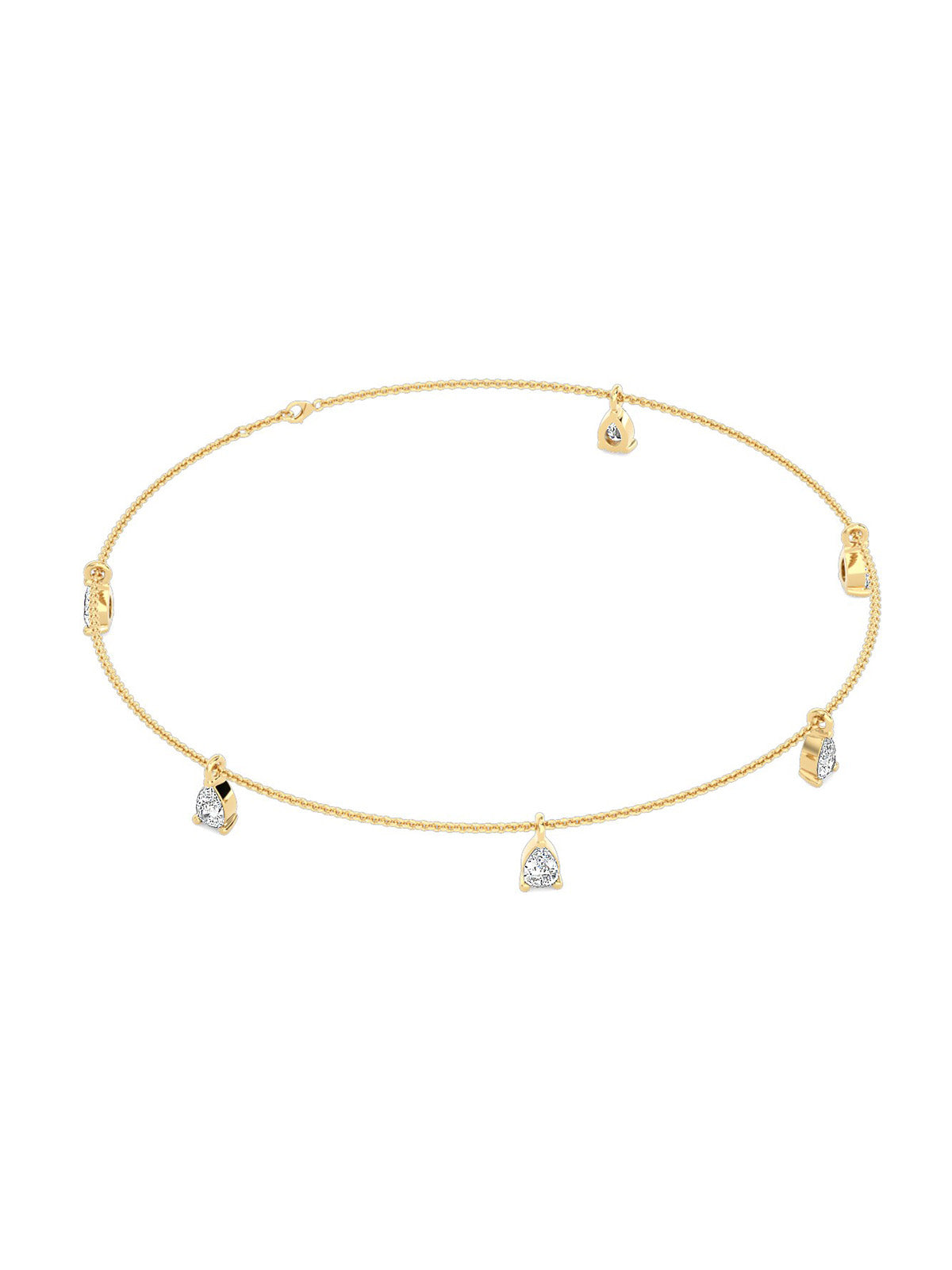 Drop Diamonds Tennis Bracelet