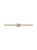 East/West Emerald Unisex Chain Bracelet