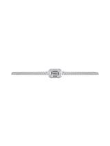 East/West Emerald Unisex Chain Bracelet