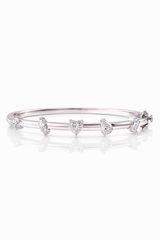 Fancy Cut Diamond Statement Cuff Bracelet