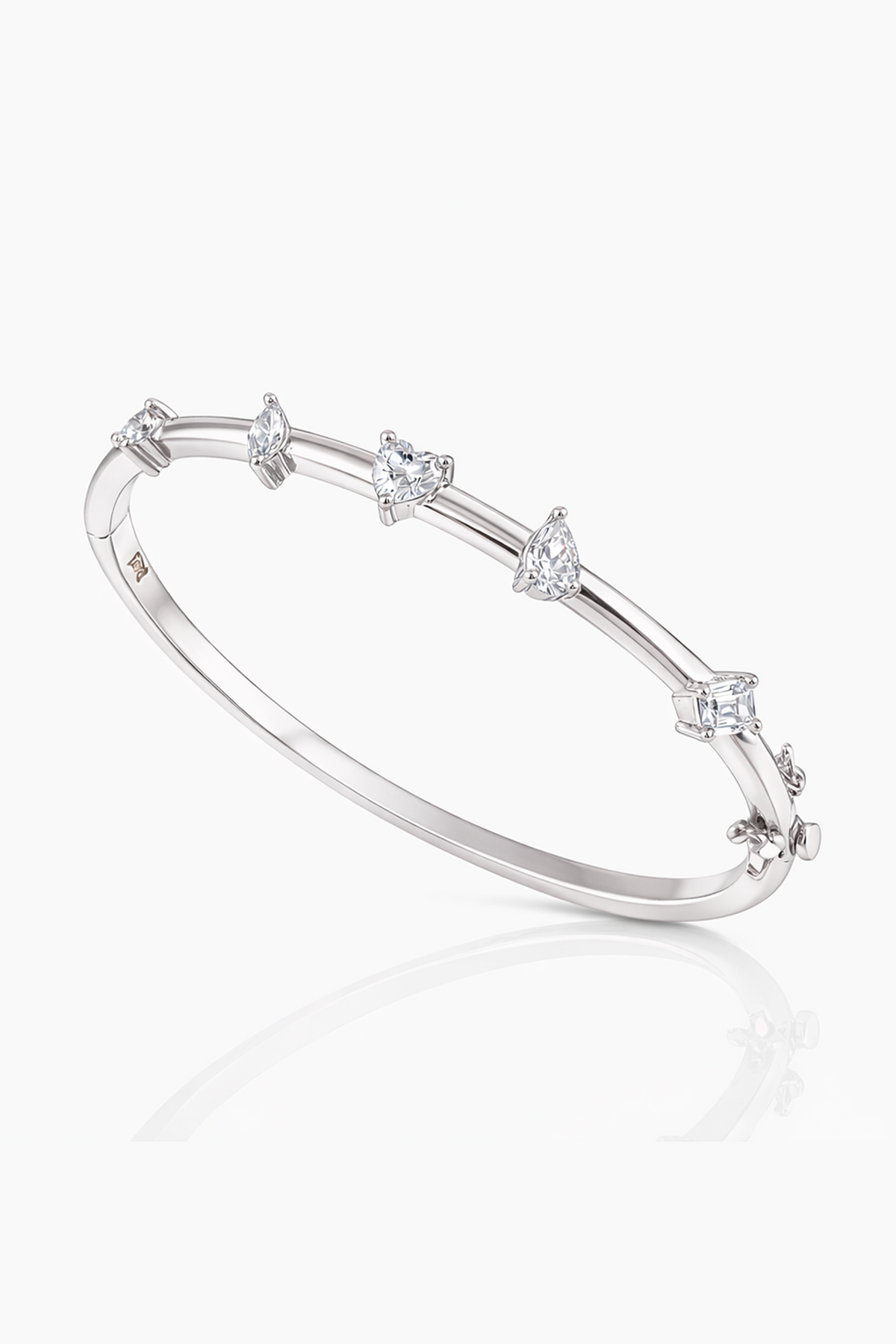 Fancy Cut Diamond Statement Cuff Bracelet