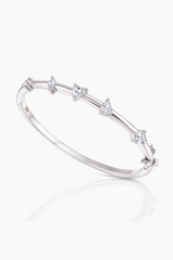 Fancy Cut Diamond Statement Cuff Bracelet
