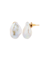 Natural Baroque Pearl Studs