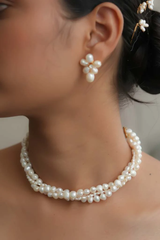 Bella Classic Rice Pearl Choker