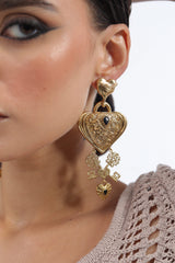 Antique Love Key Earrings