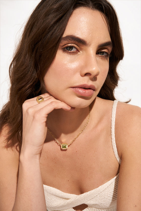 Yellow-Green Peridot Necklace