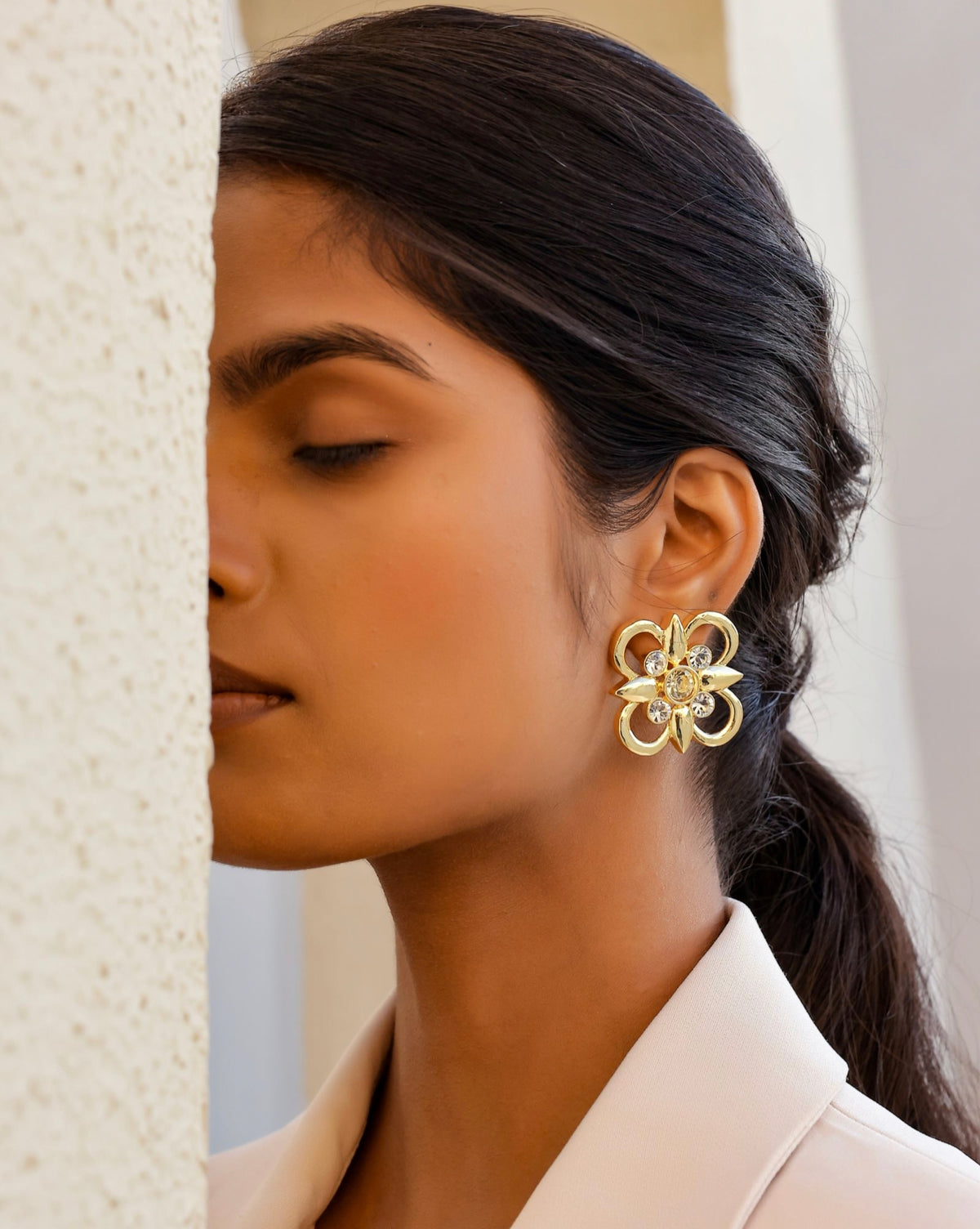 Gold Casha Studs