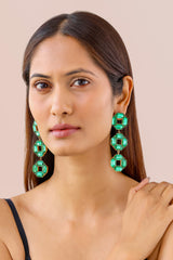 Cavana Emerald Dangler Earrings