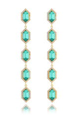 Cavi Emerald Dangler Earrings