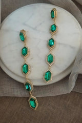 Cavi Emerald Dangler Earrings