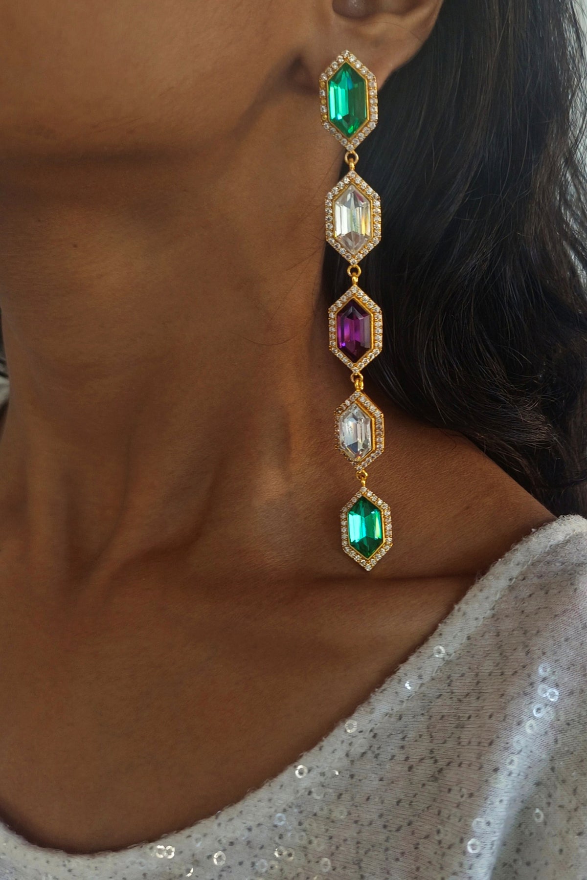 Cavi Multicolor Dangler Earrings