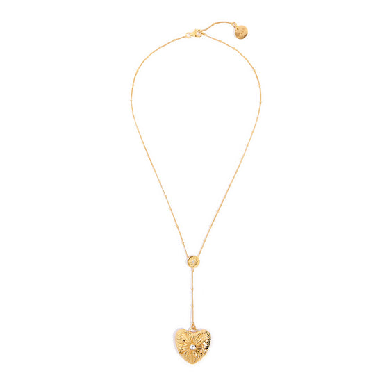 Golden Heart Shaped Pendant