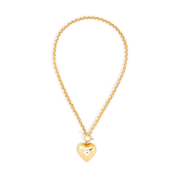 Pillowy Heart Shaped Pendant