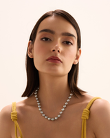 Classic Silver Pearl Necklace