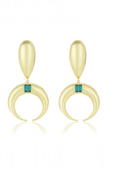 Alia Bhatt In Copa Emerald Drop Earrings